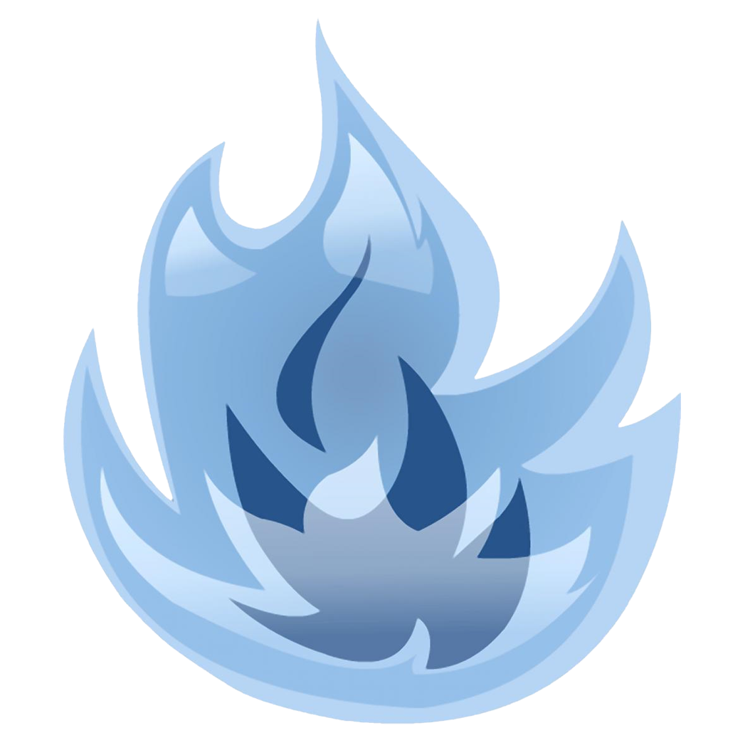 blue fire flames clipart