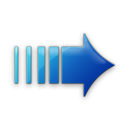 blue right arrow icon
