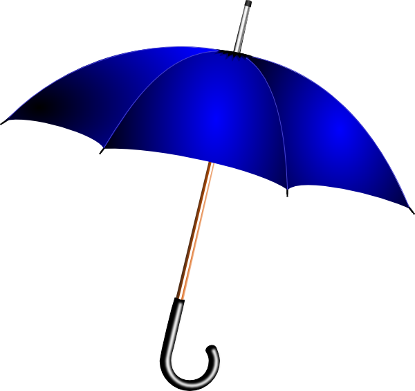 Blue Umbrella PNG Transparent Background, Free Download