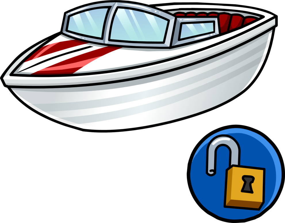 ski boat clip art