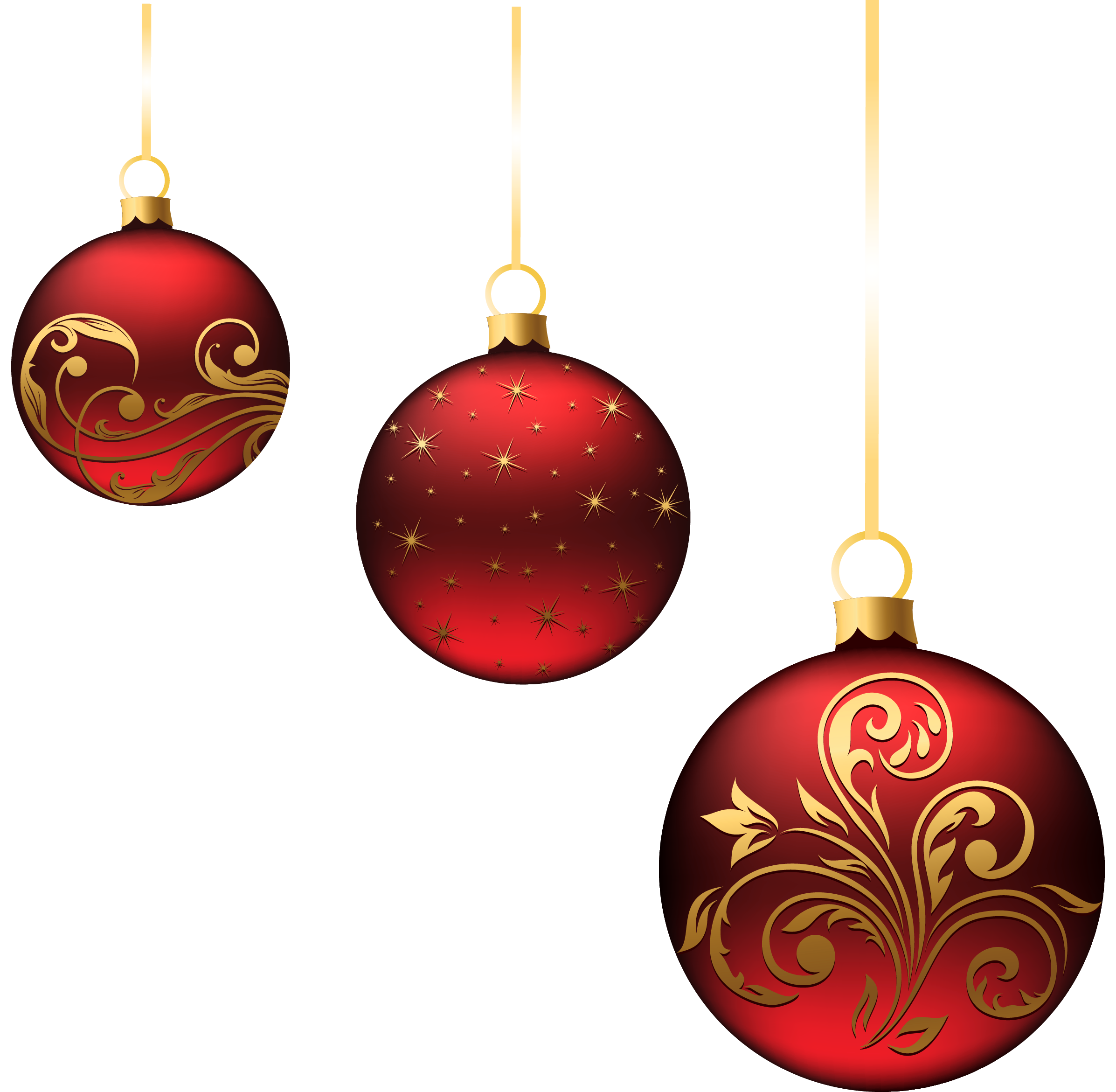 Christmas Ornaments Balls PNG Transparent Background, Free Download