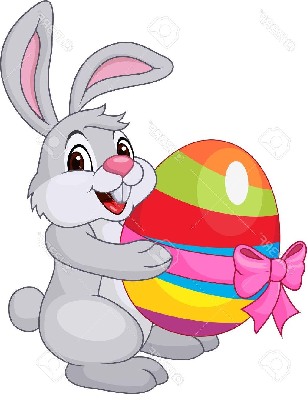 Cute Easter Bunny Clip Art PNG Transparent Background, Free Download