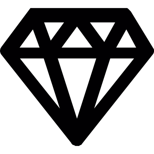 Diamond Outline PNG, Diamond Outline Transparent Background - FreeIconsPNG