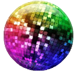 colorful disco ball png