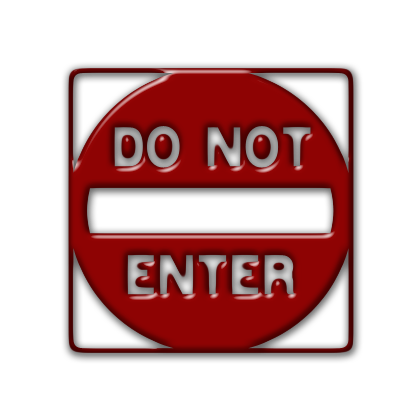 Do Not Enter Symbol