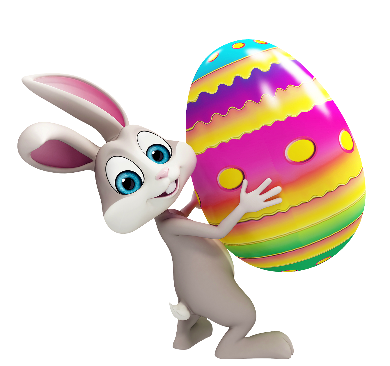 Easter On Bunny Hands Png Transparent Background Free Download 46566 Freeiconspng