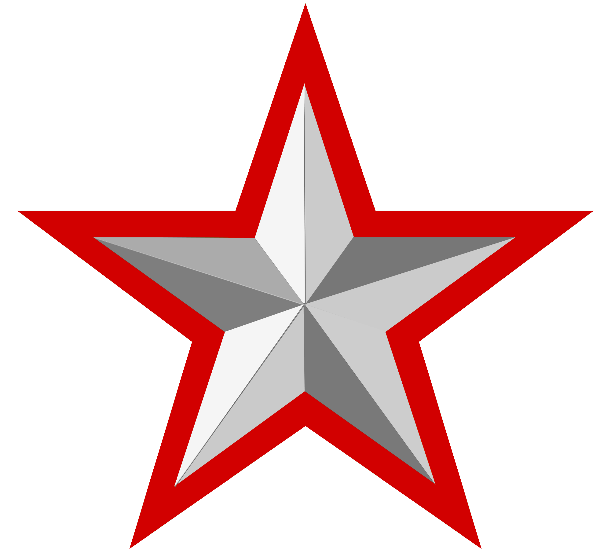 Red Star Transparent Background
