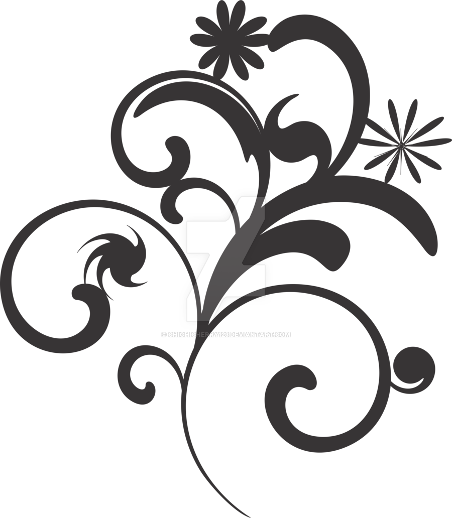 Flower Vector Black And White PNG Transparent Background, Free Download
