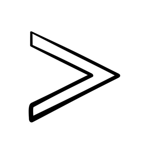 Greater Than Symbol With Line Underneath
