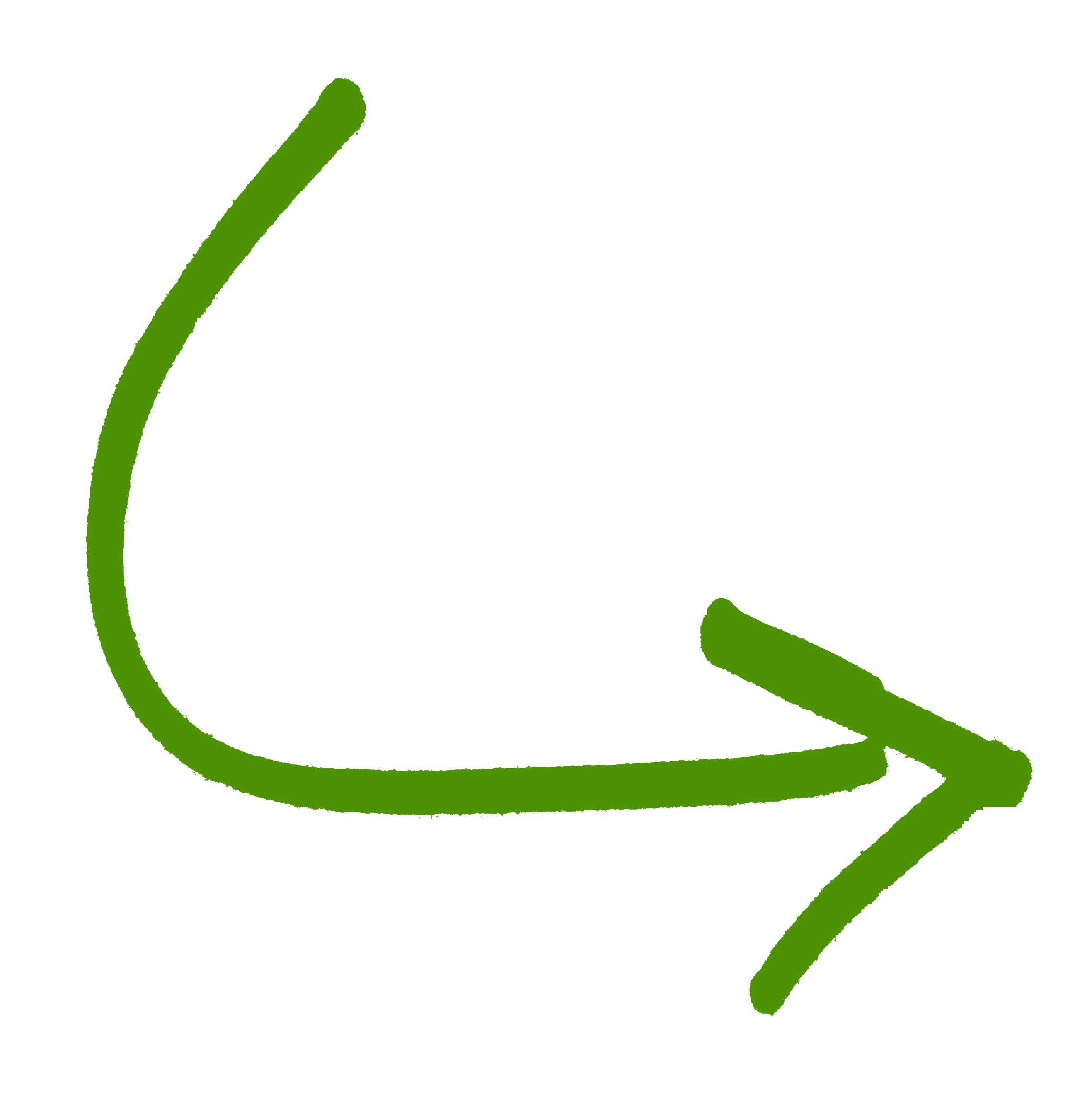 green curved arrows