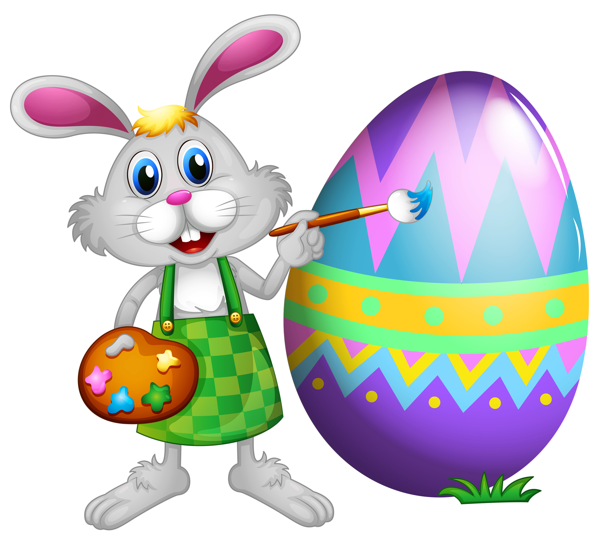 Happy Easter Bunny Pictures PNG Transparent Background, Free Download