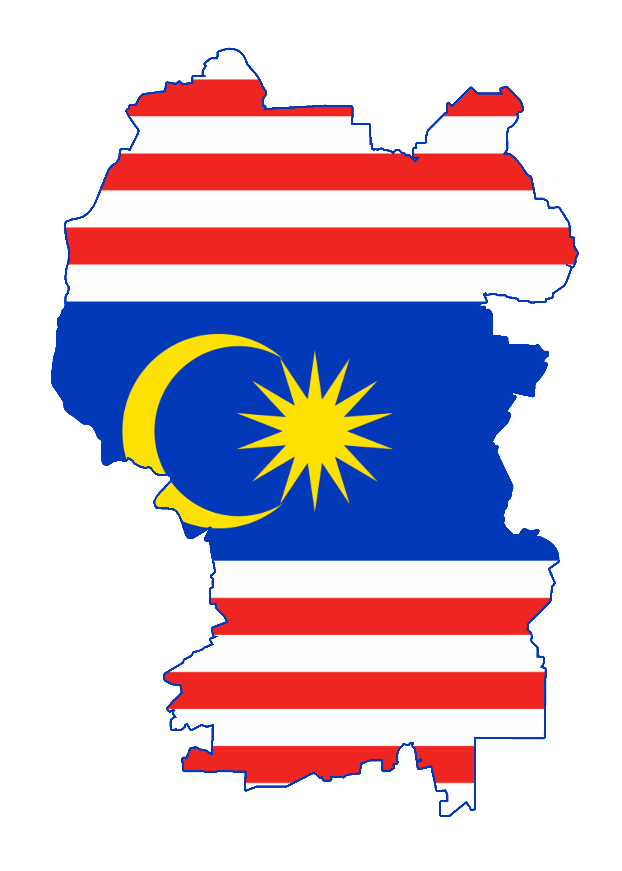Malaysia Flag Map 29 
