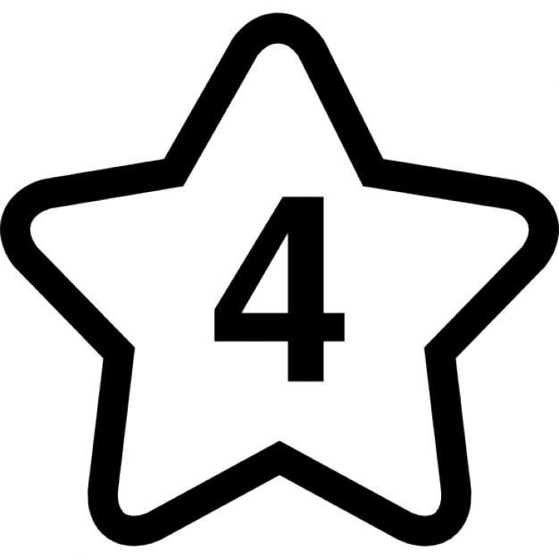 Number 4 Icon, Transparent Number 4.PNG Images & Vector - FreeIconsPNG