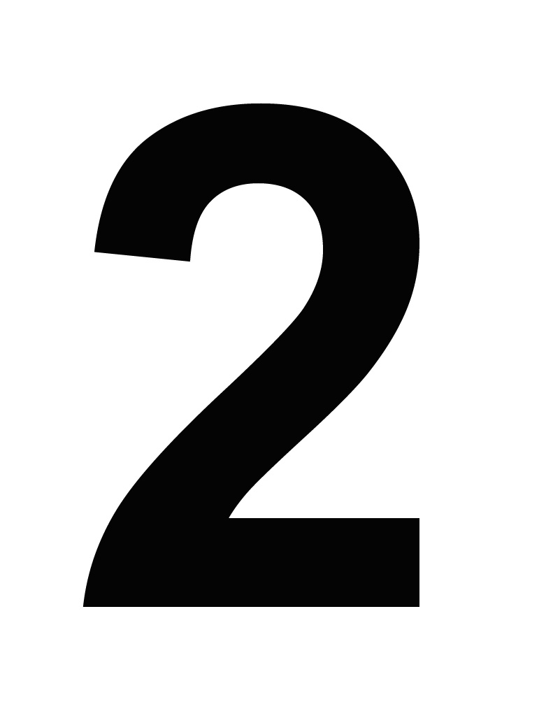 Number 2 Two Simple PNG Transparent Background, Free Download