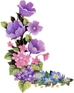 purple flower clipart