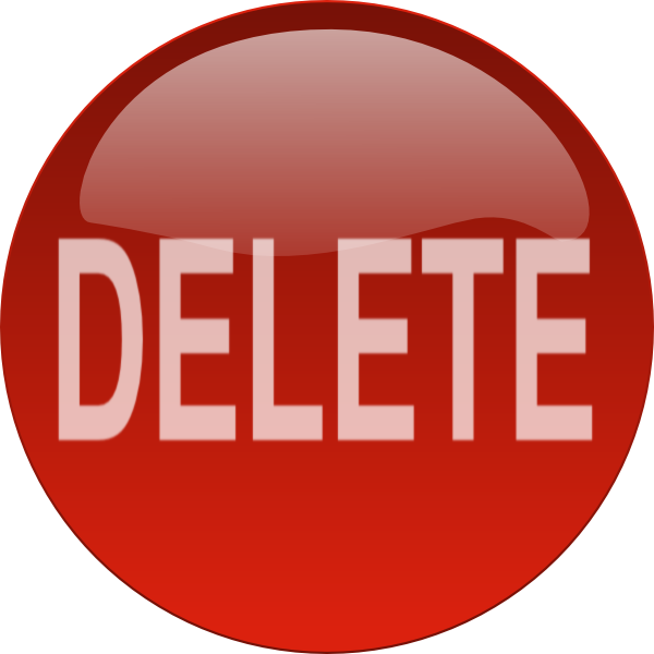 Red Circle Delete Button PNG Transparent Background Free Download 