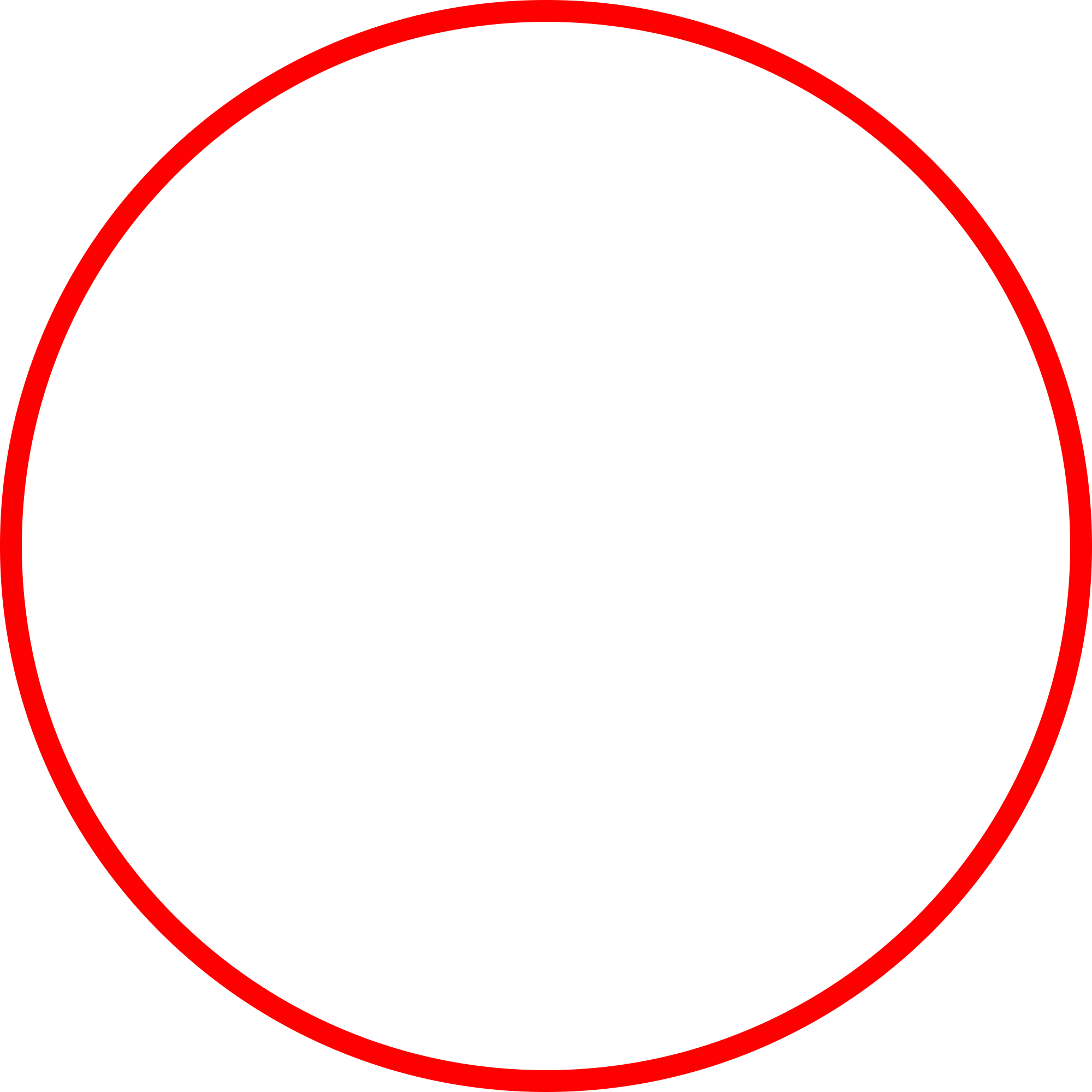 Red Circle Line PNG Transparent Background, Free Download #44653