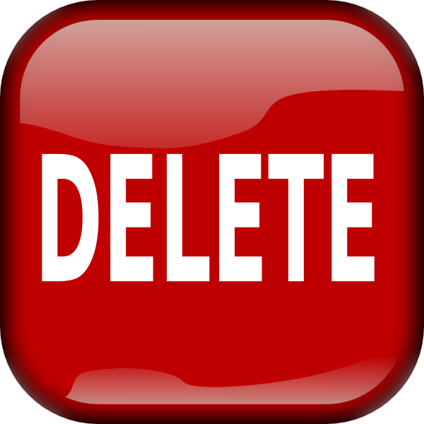 Red Delete Button PNG Transparent Background Free Download 28554 