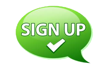 sign up button green