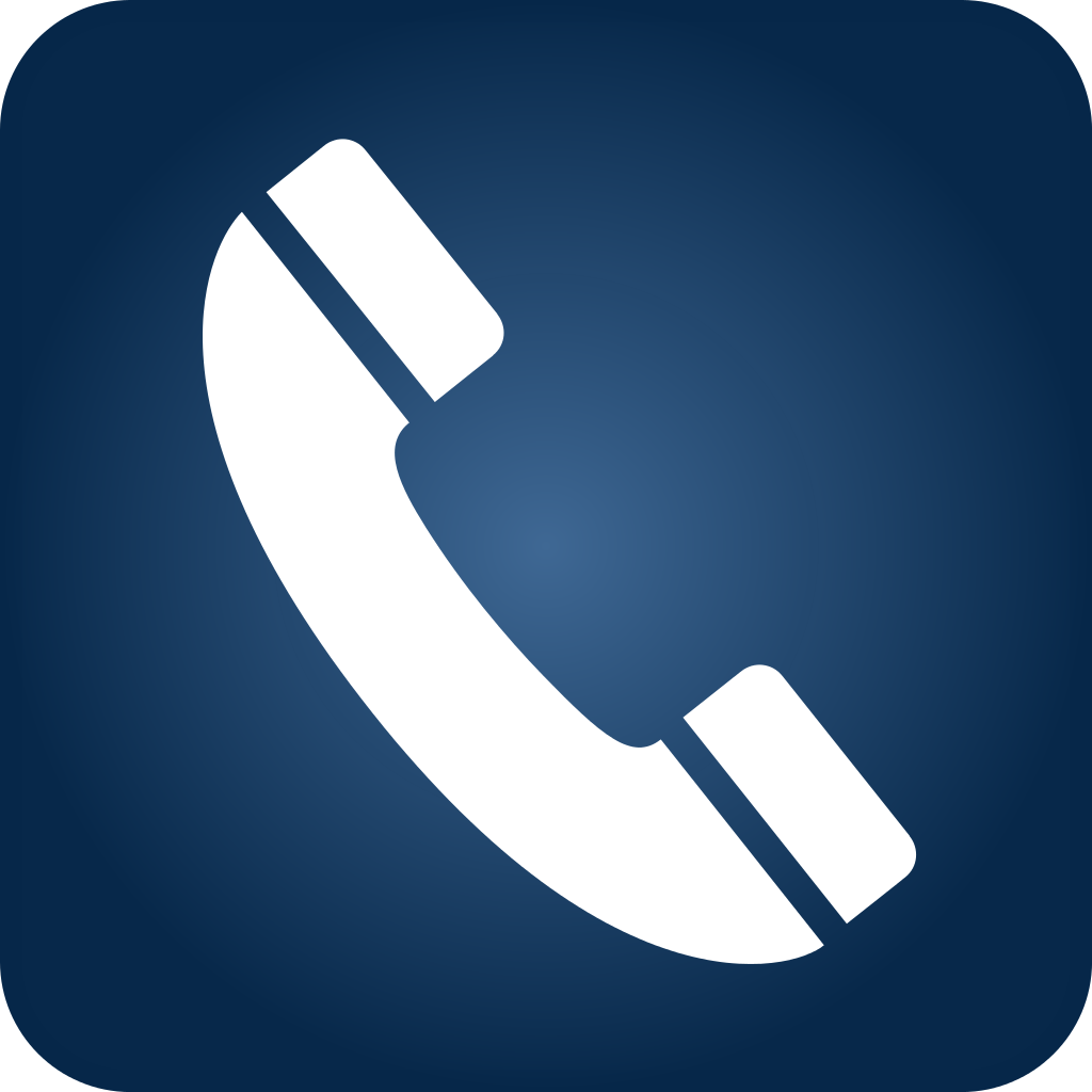Telephone icon blue gradient