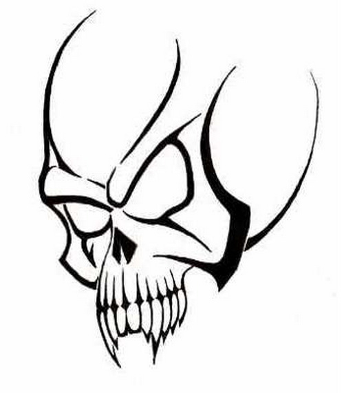 hand drawn black and white skull for tattoo sticker poster etc premium  vector 6061271 Vector Art at Vecteezy