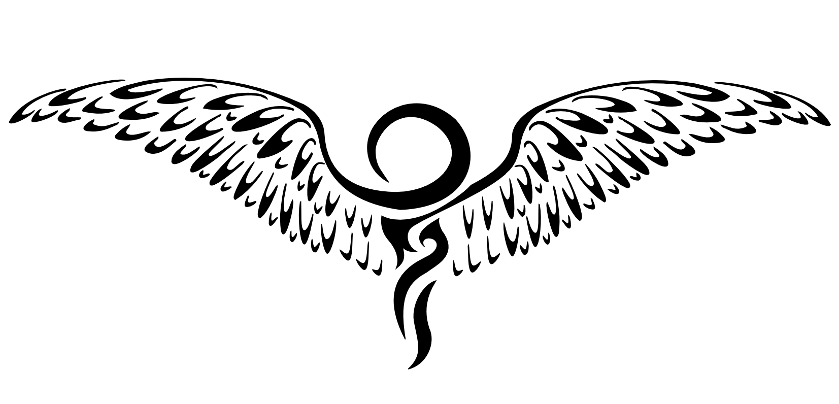 Angel Wings Key Ribbon Temporary Waterproof Tattoos Large Arm Chest Back  Women | eBay